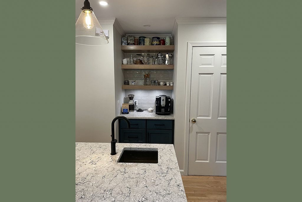 Shelburne Oak & Blue Kitchen Nook