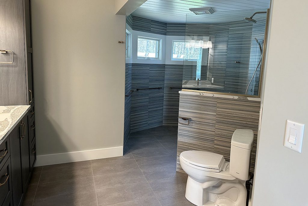 South Hero, VT accessible shower and vanity