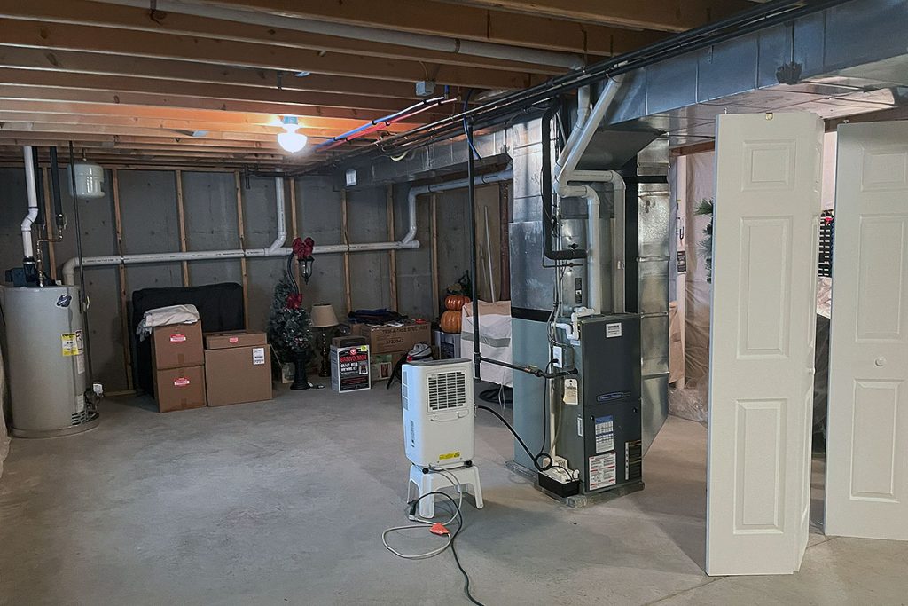 St. Albans, VT Basement Transformation (BEFORE) 1